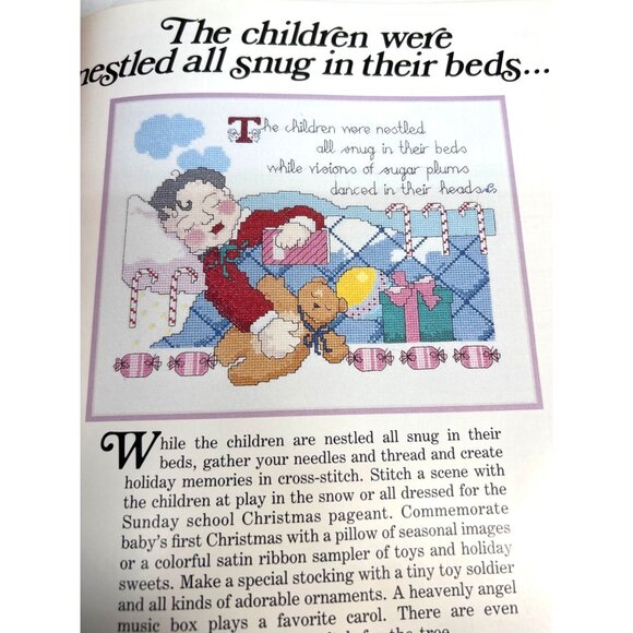 The Vanessa-Ann Collection "All Through The House" Christmas Cross Stitch Book - Picture 4 of 4